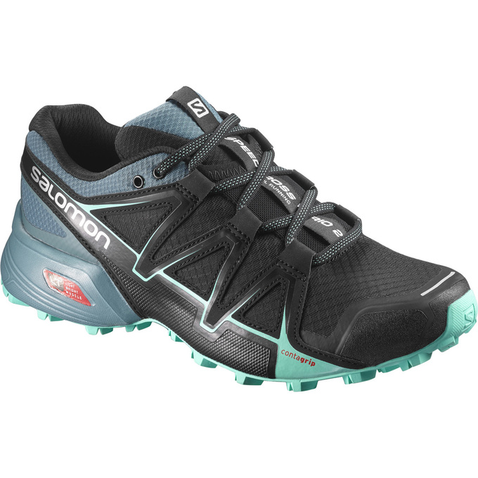 Chaussures De Trail Running Salomon Femme Noir - Salomon SPEEDCROSS VARIO 2 W - France (3417-EVLZW)